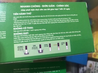 Que tét max thử thai bản 5mm ( hàng pháp )