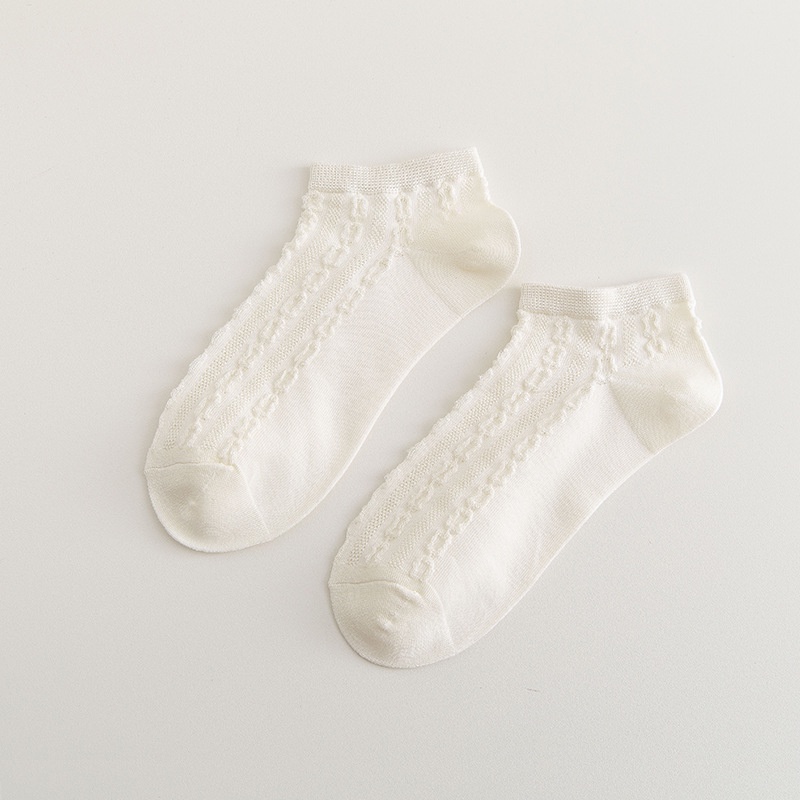 Set 5 Đôi Tất Cotton Cổ Thấp Xinh Xắn Hợp Thời Trang Xuân Hè Cho Bạn Gái