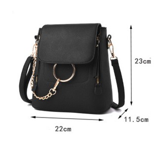 Balo Mini Da Nữ Thời Trang 2in1 Đeo 2 Kiểu