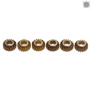 Set 6 bánh răng gắn núm chỉnh dây đàn guitar lỗ lục giác tỉ lệ 1:18 chuyên dụng