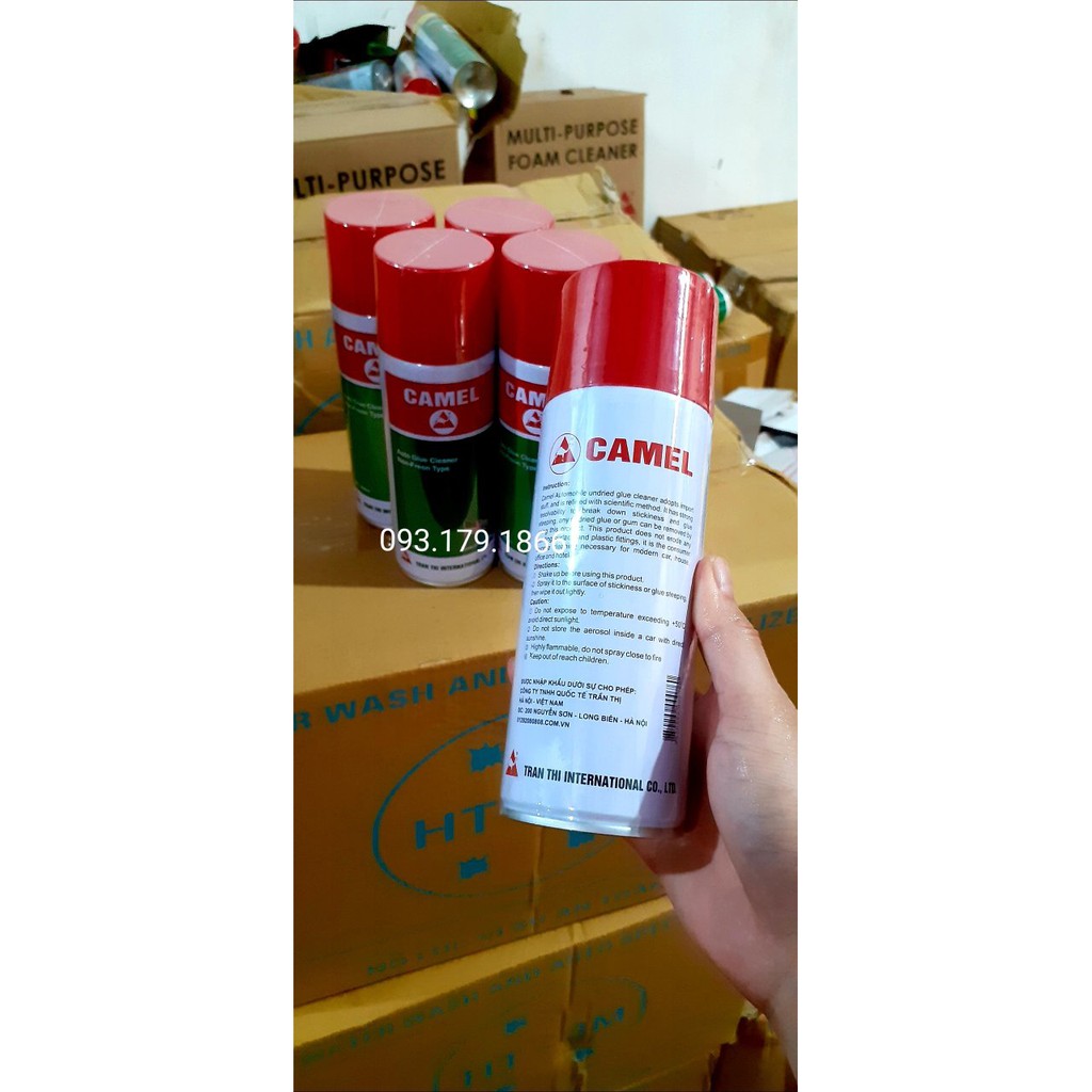 Chai xịt tẩy băng keo nhựa đường camel 450ml