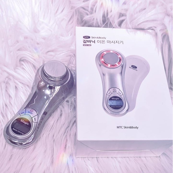 mg77 Máy điện di Ion cầm tay Galvanic Ion Skin Massage MTC Skin&Body