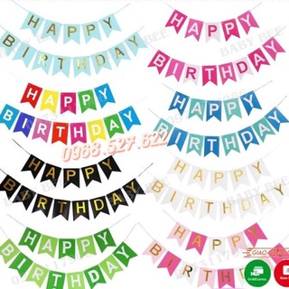 Dây chữ happy birthday dây treo sinh nhật, dây chữ hpbd đuôi cá trang trí sinh nhật