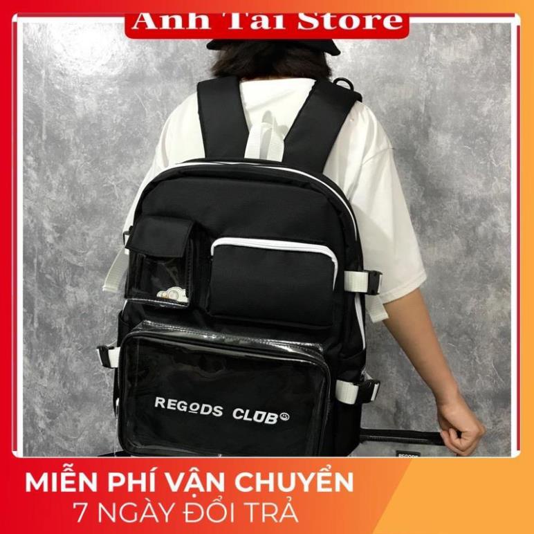 Balo thời trang nam nữ cặp học sinh kích cỡ lớn nhiều ngăn đựng chất vải canvas chống thấm nước tặng hộp đựng bút BZ 119