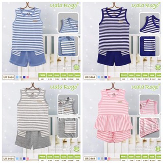 Bộ áo ba lỗ quần đùi chất sợi tre uala rogo - 4 màu