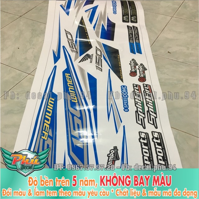 Tem rời Winner Trắng Xanh -1