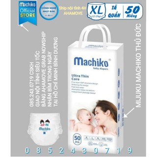 Tã quần Machiko 100 miếng đủ size M_XXXL