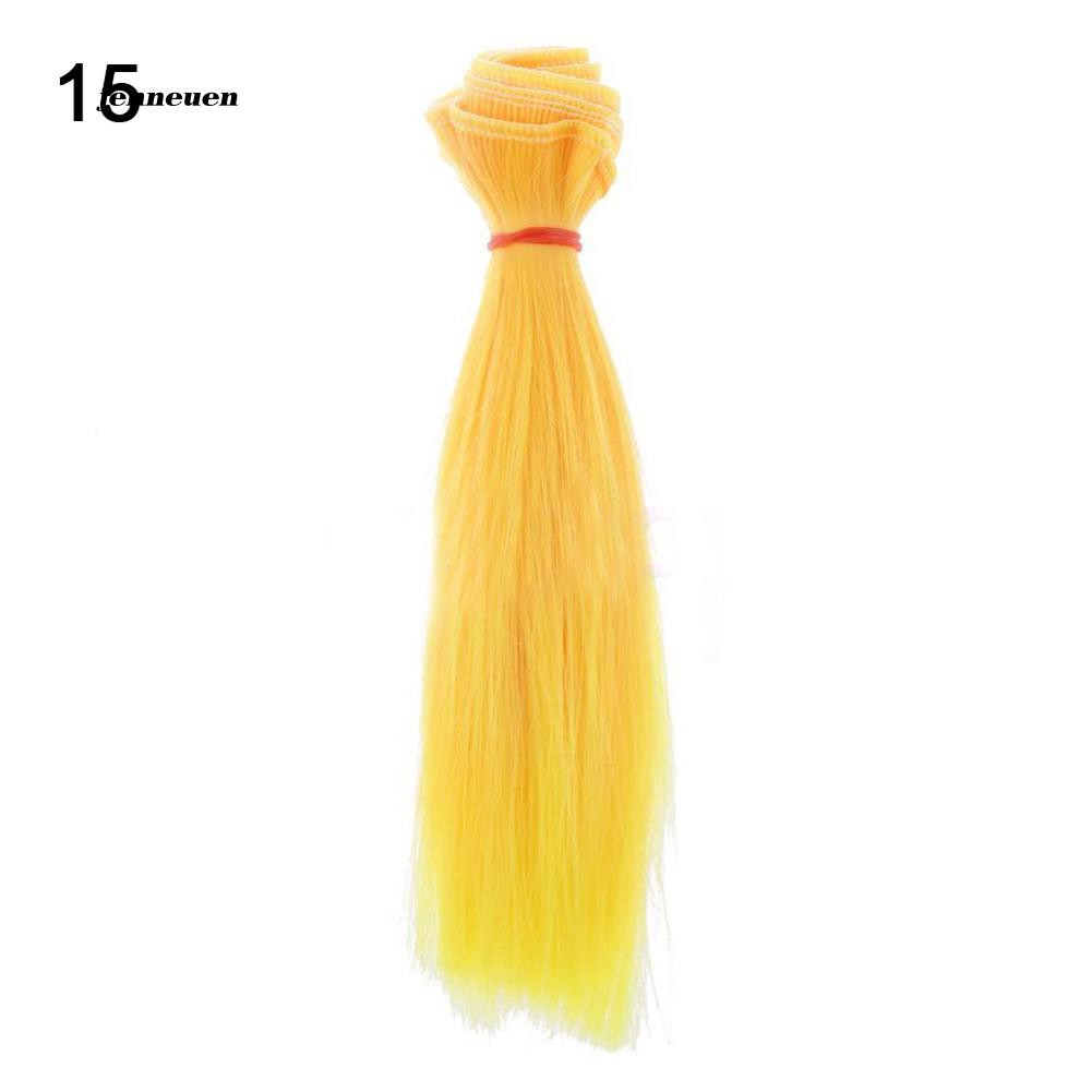 Bộ tóc giả thẳng dài 15cm cho búp bê