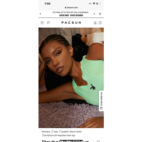 Áo Pacsun Playboy Tank Top hàng XK