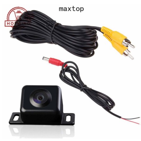 Bộ Camera cam Lùi de Hd Ccd 170 Độ Chống Thấm Nước xe hơi ô tô kèm dây cáp AV 6m cho Toyota Vios Innova Hyundai Accent