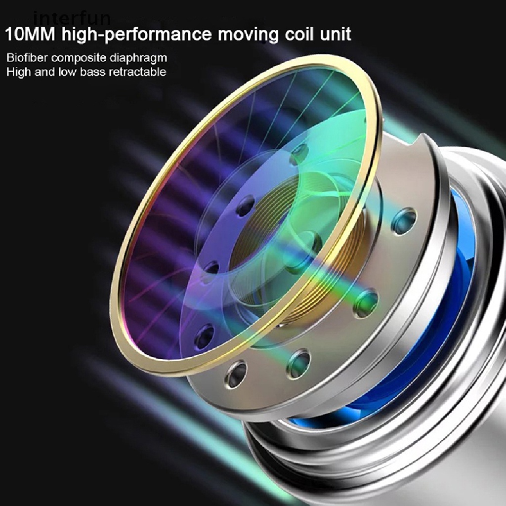 Tai nghe drive đôi 6D âm thanh nổi âm trầm có dây 3.5mm có micro
