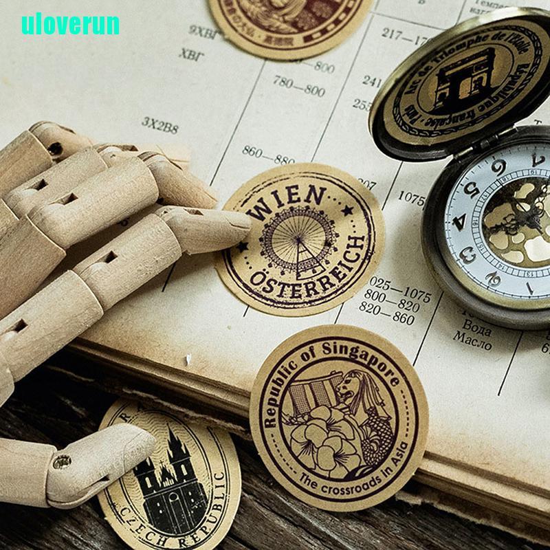 Hộp 46 Miếng Dán Trang Trí Sổ Tay DIY Phong Cách Vintage