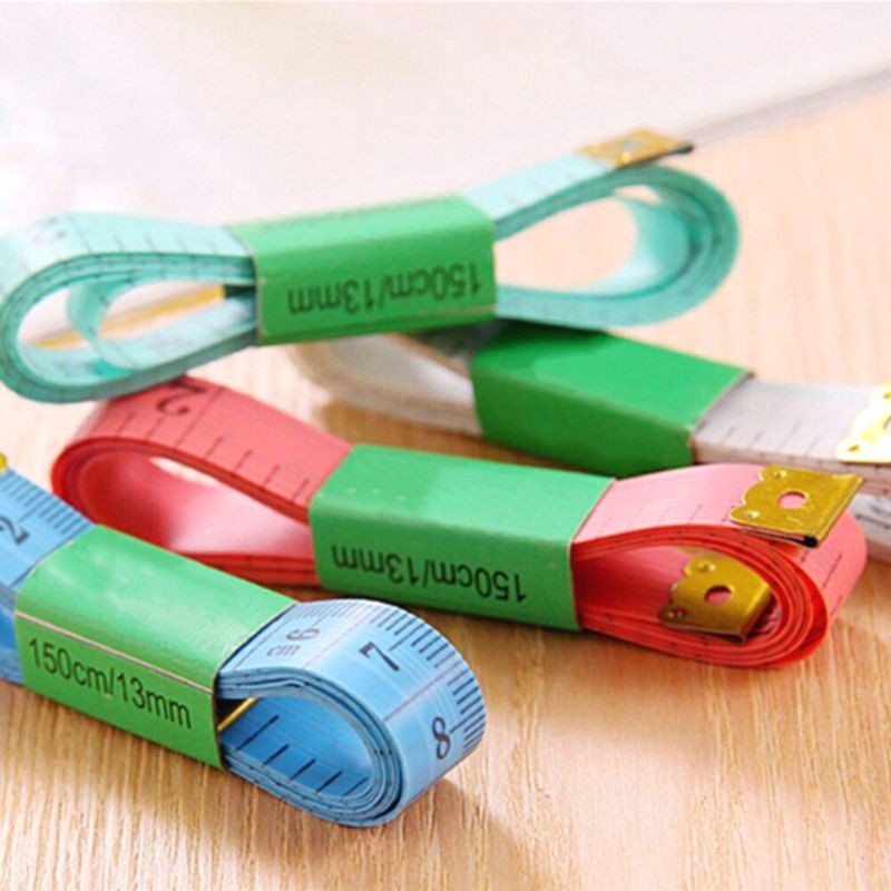 Thước dây đo 150cm - Thước dây may đồ, đo eo đầu bọc sắt