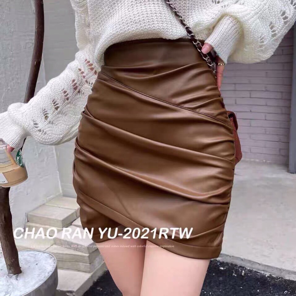 Chân váy da nhúm hàng Quảng Châu Mã 881 | BigBuy360 - bigbuy360.vn