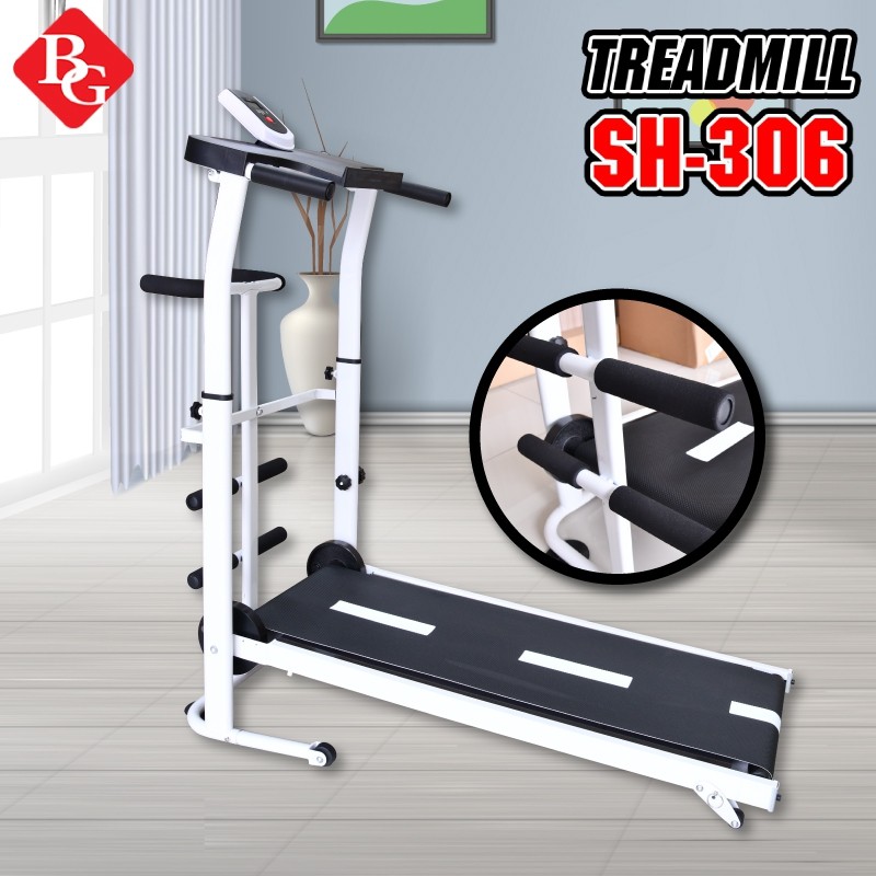 GYM19 (Có video) Máy chạy bộ cơ đa năng mẫu mới Treadmill SH - S306 5 in 1 mẫu 2019