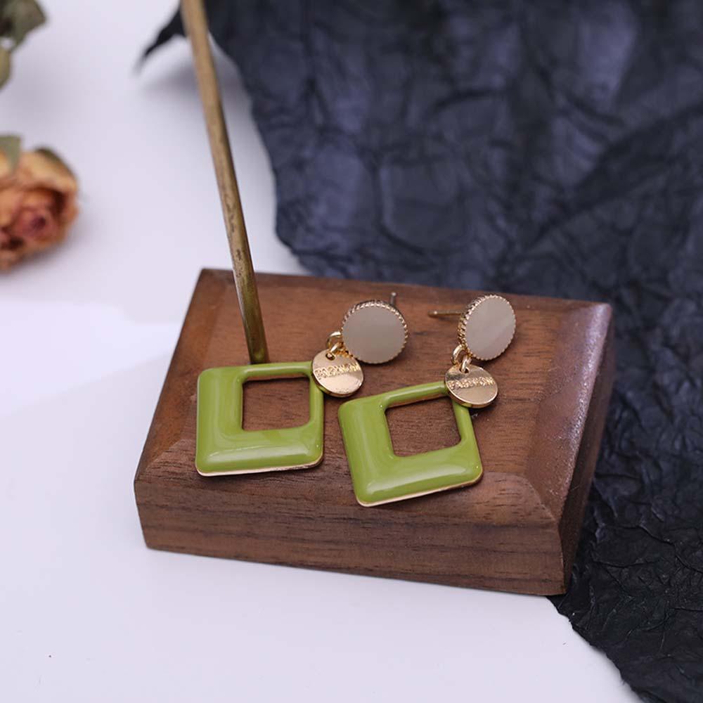 Bông Tai Hình Vuông Thiết Kế Đơn Giản Cho Nữ