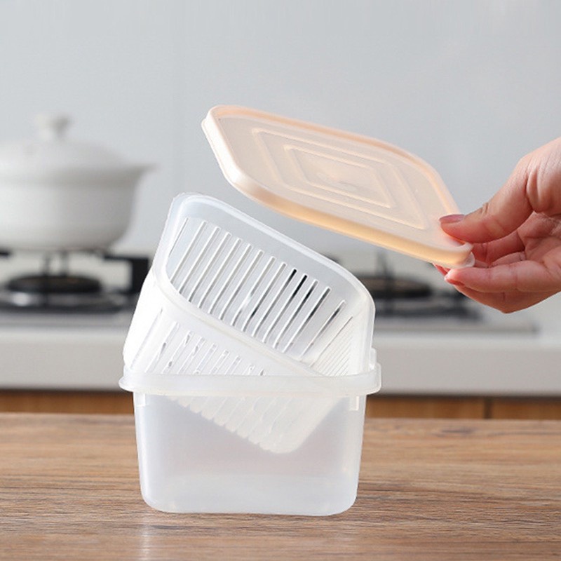 Hộp Bảo Quản Tách Nước Giúp Thực Phẩm Tươi Lâu
