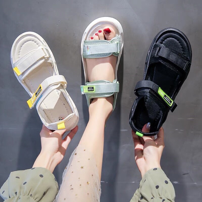 Sandal quai hậu học sinh ulzzang hai quai dán siêu xinh