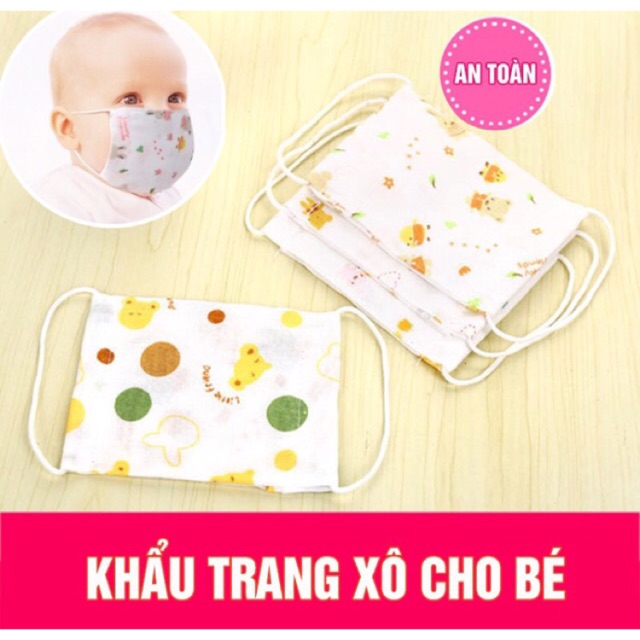 COMBO 2 KHẨU TRANG XÔ NHẬT CHO BÉ