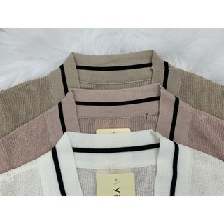 ÁO CARDIGAN VIỀN MỎNG | áo len viền mỏng