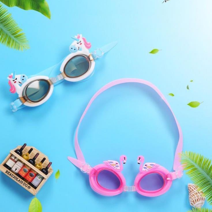 Kính bơi trẻ em GALANO kính bơi chống mờ cho bé bơi lội họa tiết pony cực yêu SS-001403