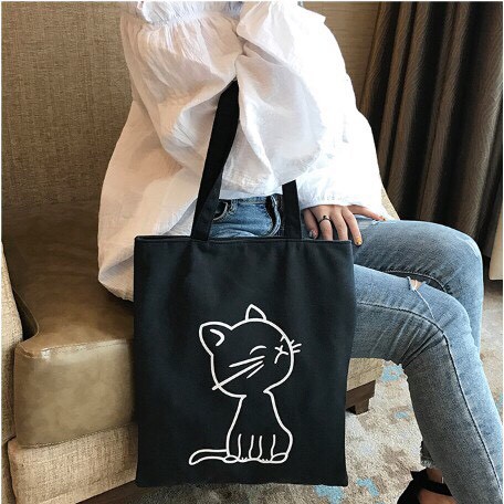 [HOT NHẤT SHOPEE] Túi tote đeo chéo vải đựng đồ canvas Hàn Quốc cao cấp có khoá miệng nhiều mẫu hot