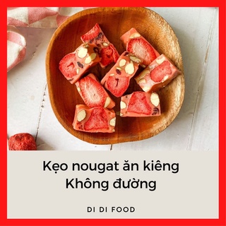 Kẹo Nougat ăn kiêng không đường dùng đường kiêng 0 calo - vị Dâu