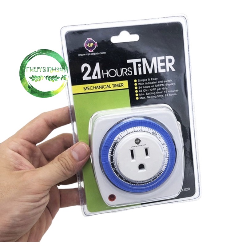 Ổ cắm hẹn giờ cơ | Timer Cơ Up Aqua D 202 | ổ hẹn giờ cho bể thuỷ sinh