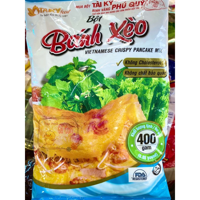 COMBO 3 GÓI BỘT BÁNH XÈO TÀI KÝ - gói 400gr