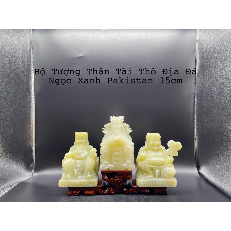 Bộ Tượng Thần Tài - Thổ Địa Đá Ngọc Hoàng Long Phong Thuỷ
