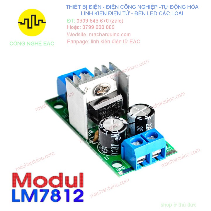 Module Chỉnh Lưu Nguồn Ổn Áp LM7812 1.2A