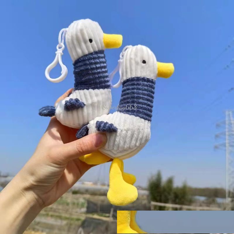 Móc khóa chú vịt cổ xanh nhồi bông dễ thương treo balo, trang trí túi xách đáng yêu  HQ 221