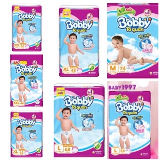 Tã Quần Bobby M74 L68 XL62 XXL56 L54 XL48 XXL44