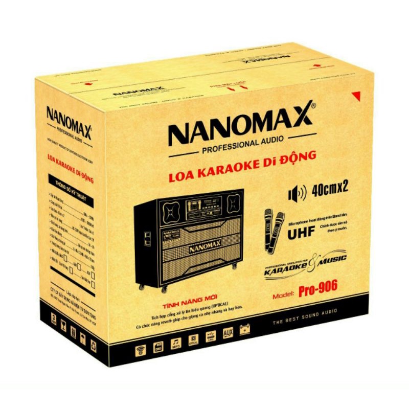 LOA KÉO TỦ BÌNH NANOMAX PRO-906