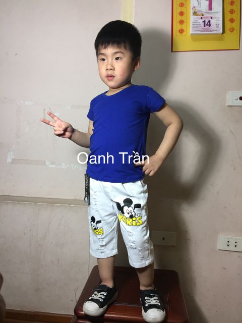 Quần ngố kaki bé trai