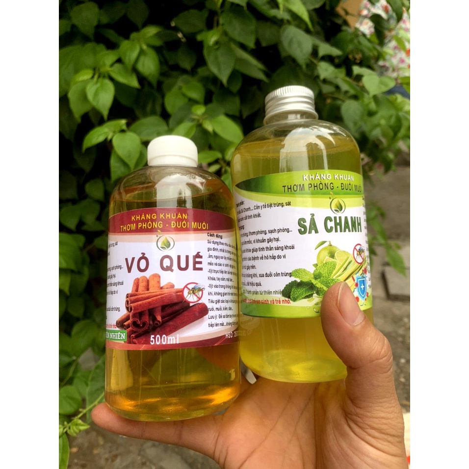 500 ml : SẢ CHANH - QUẾ - Hoa Hồng..NƯỚC LAU SÀN, khử khuẩn, Đuổi muỗi