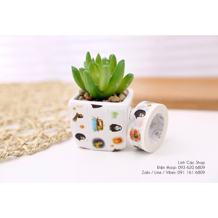 Washi tape khổ 1,5cm