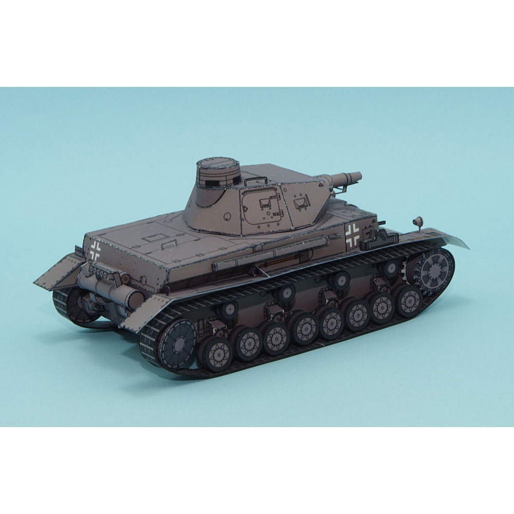 Mô hình giấy 3D xe tăng quân sự xe tank Pz.Kpfw. IV Ausf. D tỉ lệ 1/72