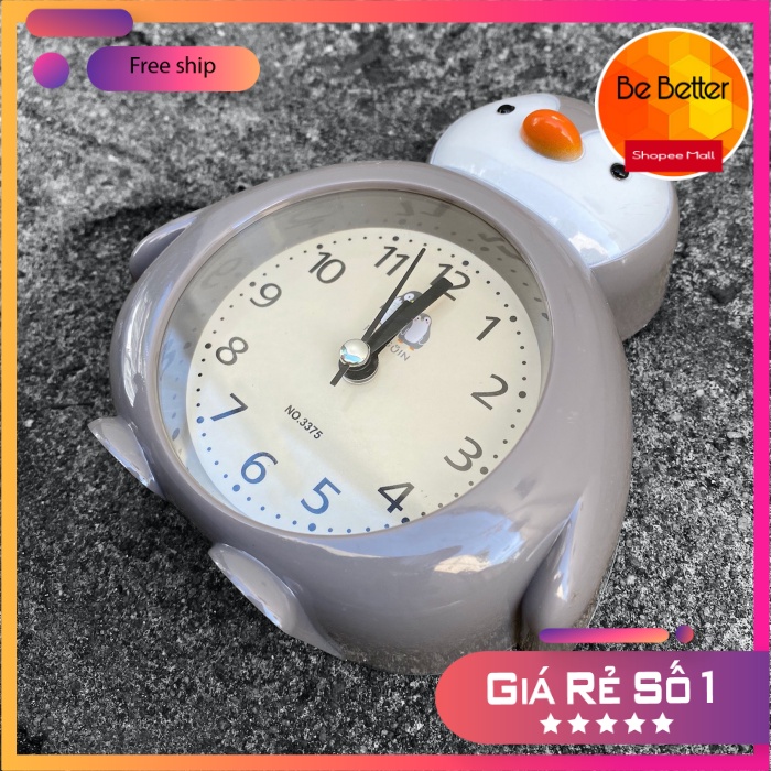 Đồng hồ báo thức để bàn hình chim cánh cụt ngộ nghĩnh rẻ nhất HCM | Shopee  Việt Nam