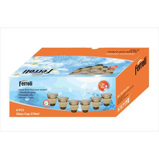 Bộ Cốc Thuỷ Tinh FERROLI 6 CHIẾC