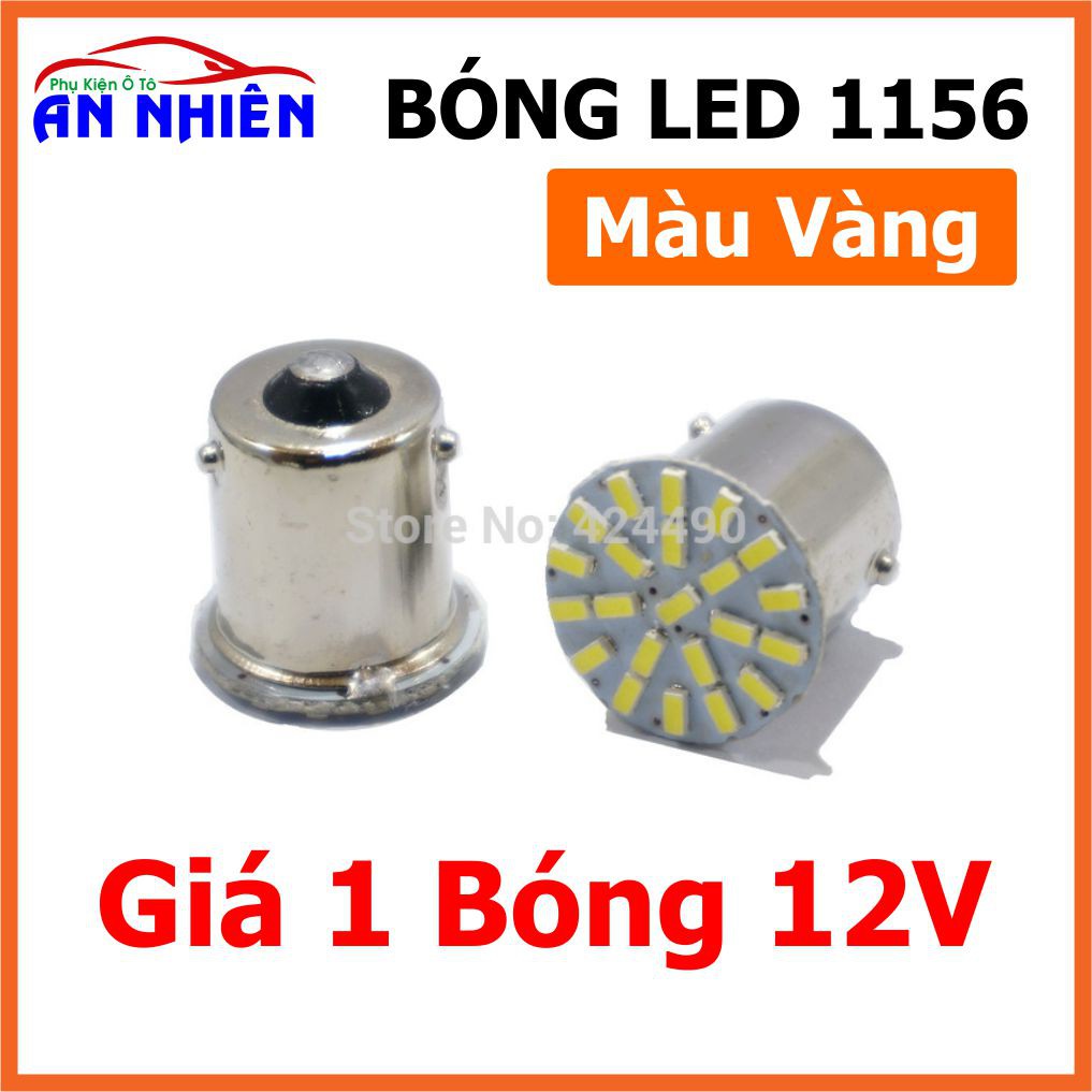 BÓNG ĐÈN LED XI NHAN, ĐÈN HẬU, PHANH, LÙI 22 LED Chân 1156 Hoặc 1157 Cho Xe Máy, Ô Tô 12V - 24V (Giá 1 Bóng)