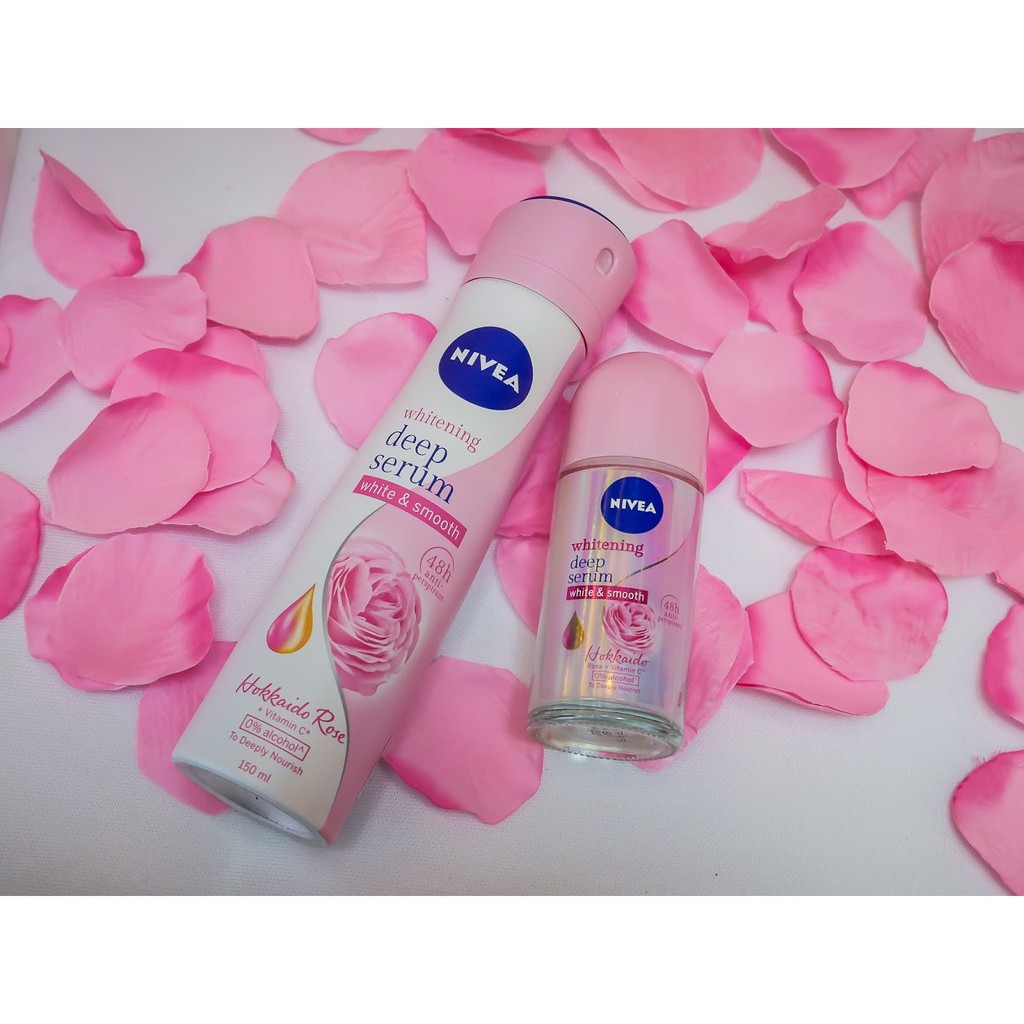 Xịt Ngăn Mùi Trắng Da Nivea Whitening Deep Serum Spray 150ml