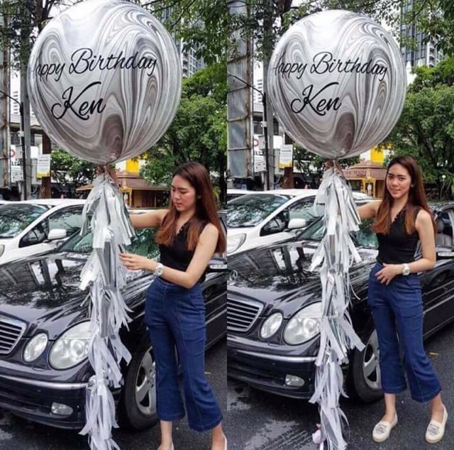 Bóng vân đá jumbo mỹ hãng qualatex size đại 30&quot; trang trí sinh nhật