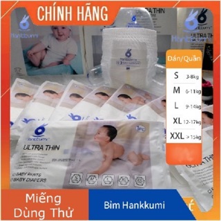 Bỉm tã quần dán hankkumi s1/m1/l1