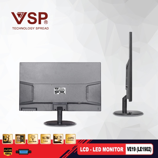 MÀN HÌNH LCD 22 VSP VE21.5 (LE21501) Màu Đen. VI TÍNH QUỐC DUY