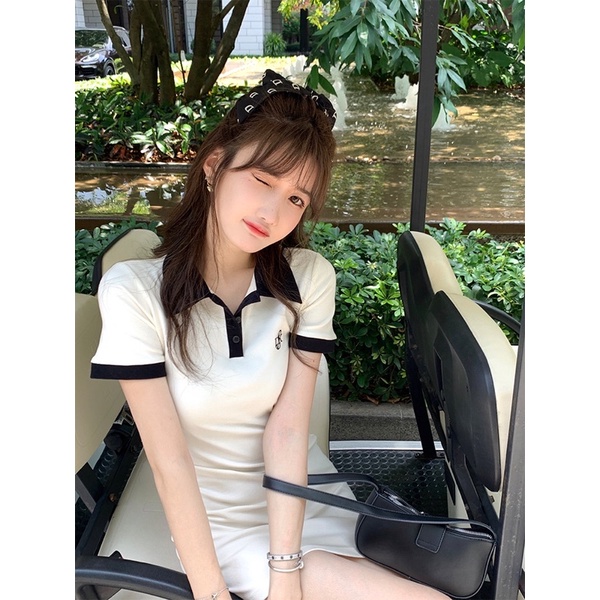 [Jamela] Váy POLO thêu hoạ tiết Dáng Ôm Body phối viền cao cấp | BigBuy360 - bigbuy360.vn