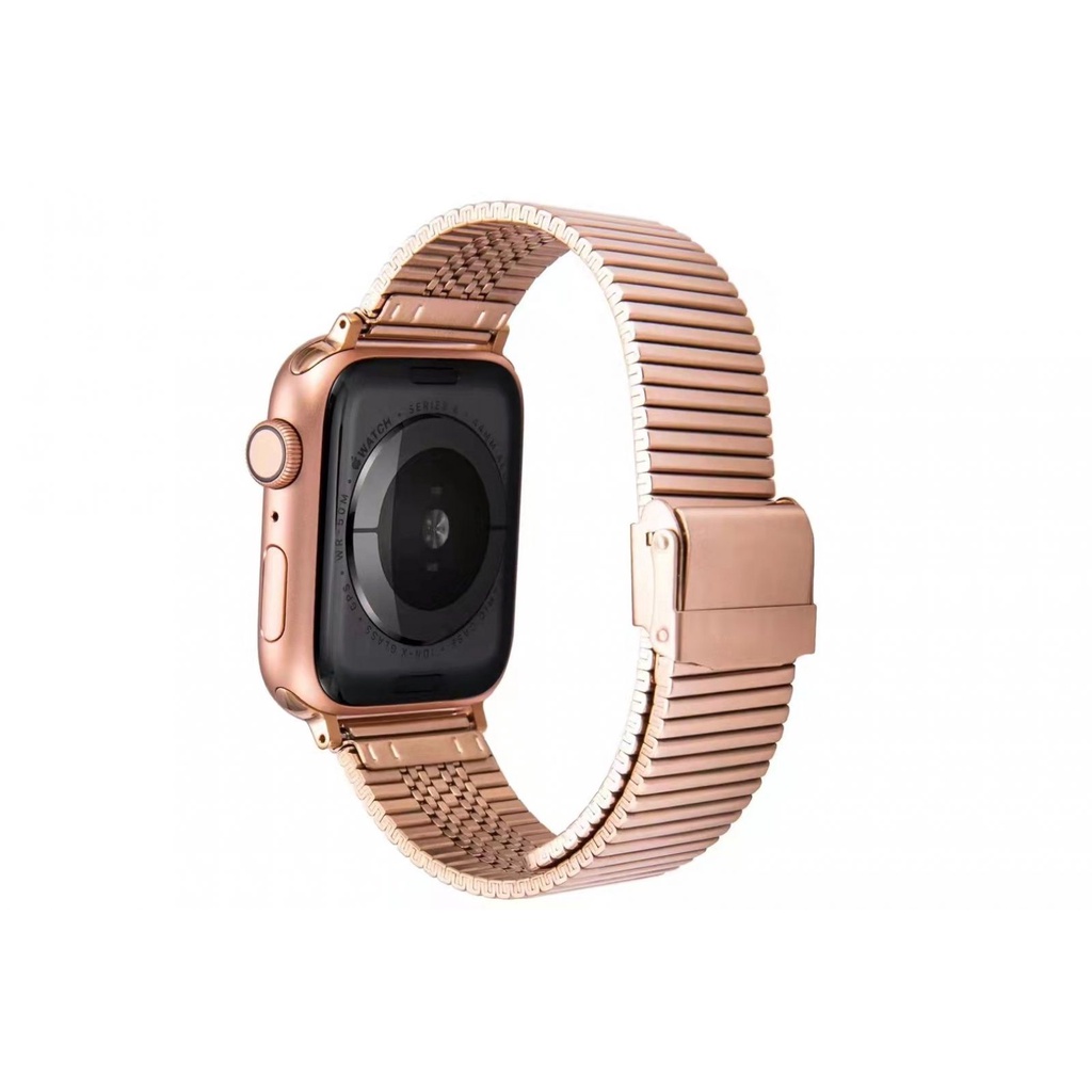 Dây đồng hồ Apple Watch 38mm/ 40mm/ 41mm/ 42mm/ 44mm/ 45mm (chất liệu hợp kim, mắt song song) series 1 đến series 7