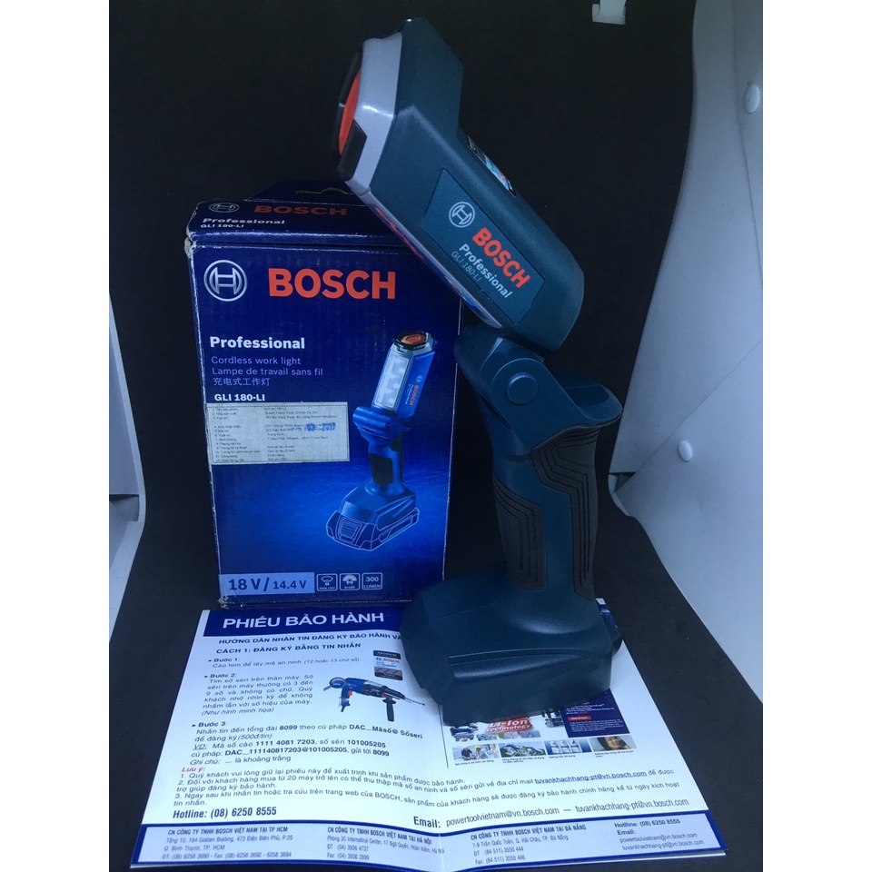 Đèn bàn hoc dùng pin Bosch GLI 180-LI