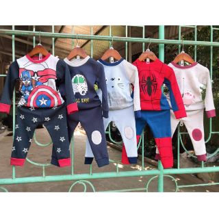 Bộ dài tay cotton xuất cho bé trai và bé gái
