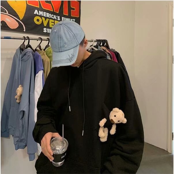 Áo Hoodie Thể Thao Phong Cách Hàn Quốc Cho Nam (3 Màu)